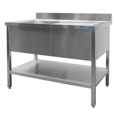 Saro Gastro-Products GmbH Saro Spültisch mit 1 Becken links 2000x700x850mm Grundboden und Aufkantung