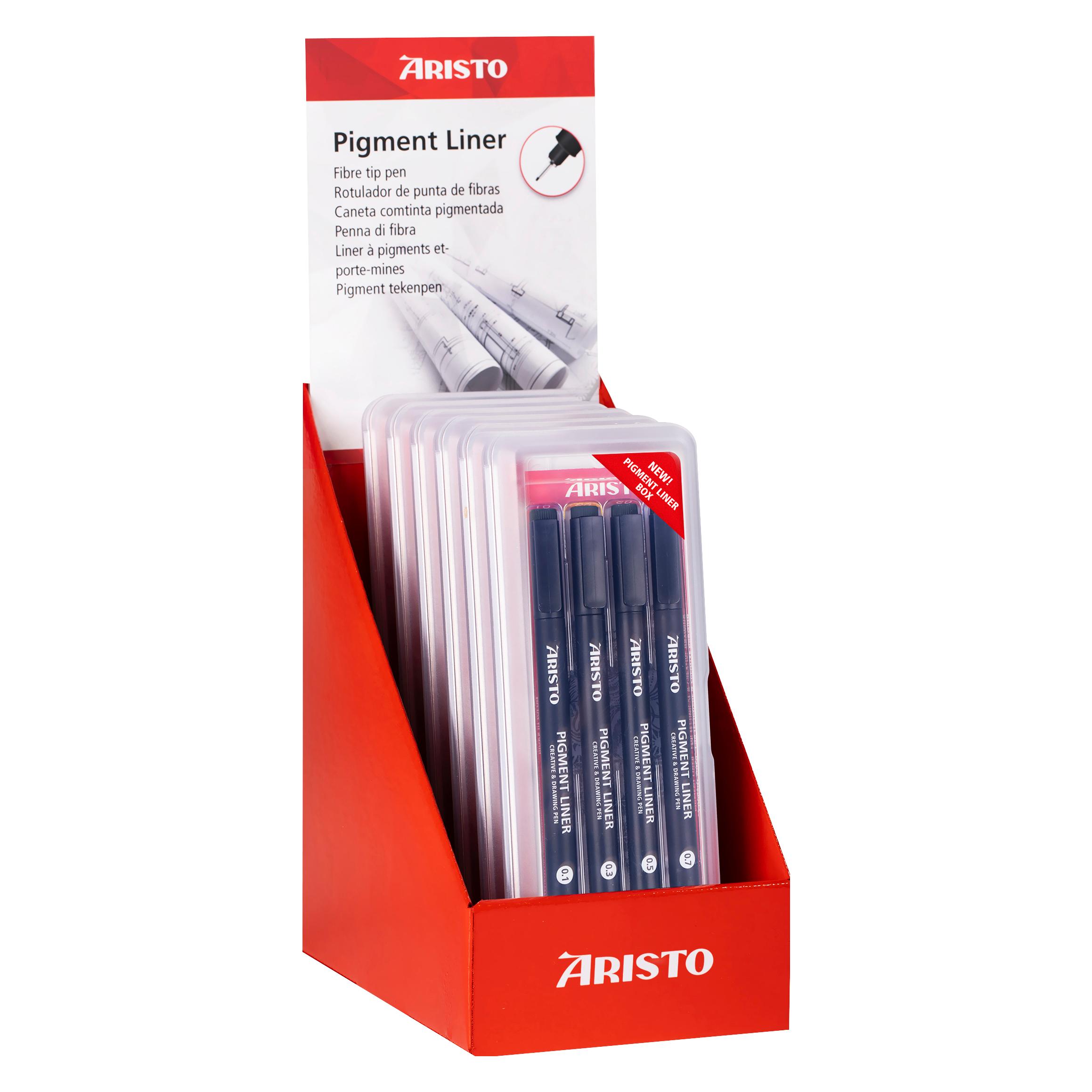 Aristo Pigmentliner 4er Display 6x 23554 (VD23614)