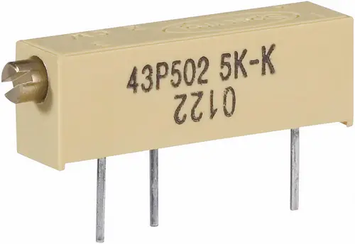 Vishay M43P102KB40 M43P102KB40 Spindeltrimmer 15-Gang linear 0.75W 1kΩ 5400°