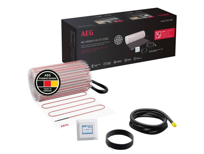 AEG HAUSTECHNIK Fußbodenheizung TBS TC 200/5 , weiß, B/L: 30cm x 1.660cm, 5m², Heizmatten, elektrische Fußbodenheizung, Heizmatte 5 m², 200 W/m², Fußbodenheizung