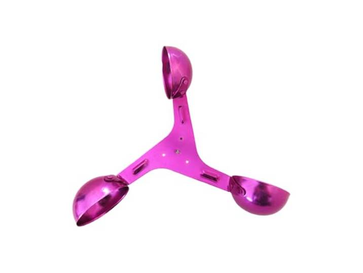 Drei Tassen Windgeschwindigkeitssensor Messgerät Zubehör Aluminiumlegierung(Purple 200mm)