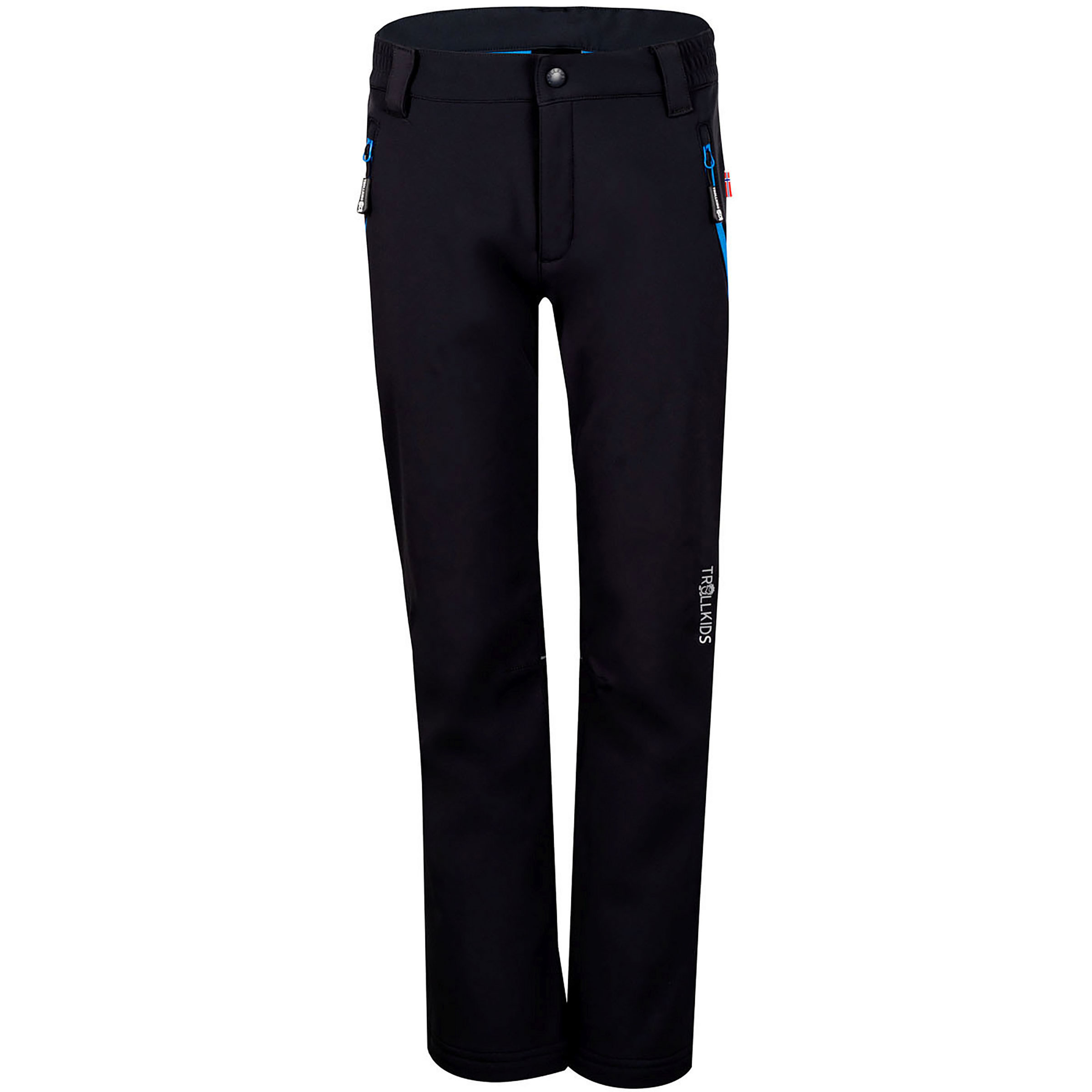 Trollkids Fjell Softshell Hose Kinder Softshellhose schwarz Größe 140 Trekking Elastisch Wasserabweisend