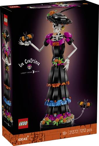6589588 LEGO IDEAS La Catrina Bauset Deko für den Tag der Toten Zimmerdeko, die das ganze Jahr für Gesprächsstoff sorgt mexikanisches Kulturgu