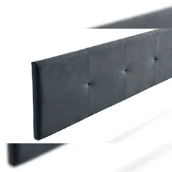 Gepolstertes Kopfteil ALTEA Aqualine 160x50x5 cm - Dunkelgrau - Moonia