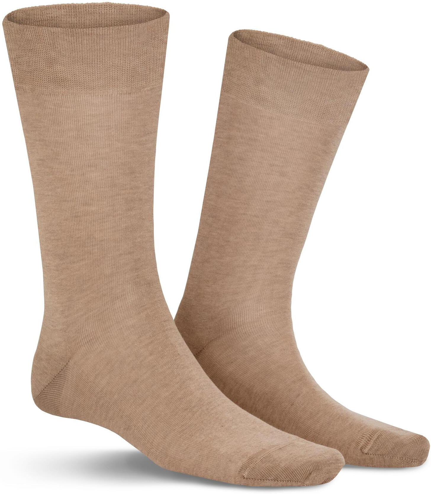 Socken KUNERT "CLARK", Herren, Gr. 43-46, Sockengröße, beige, meliert, Baumwollmischung, normal, Socken Socken, druckfreier Komfortbund, Cotton-Mix