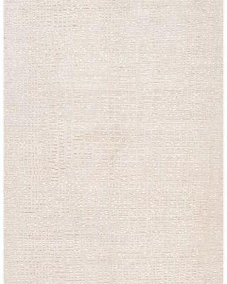Pasargad Home Transitional Hand-Knotted Ivory Wool Area Rug - 8'11'' X 11'11''
