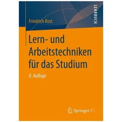 Lern- und Arbeitstechniken für das Studium, Fachbücher von Friedrich Rost