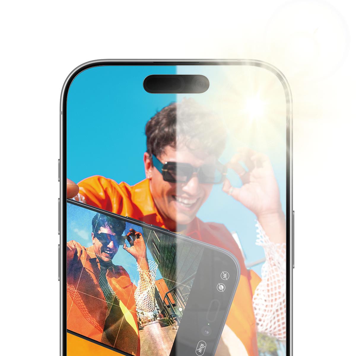 PanzerGlass Anti-Reflective Armor Displayschutz iPhone 17; 16 Pro m. EasyAligner