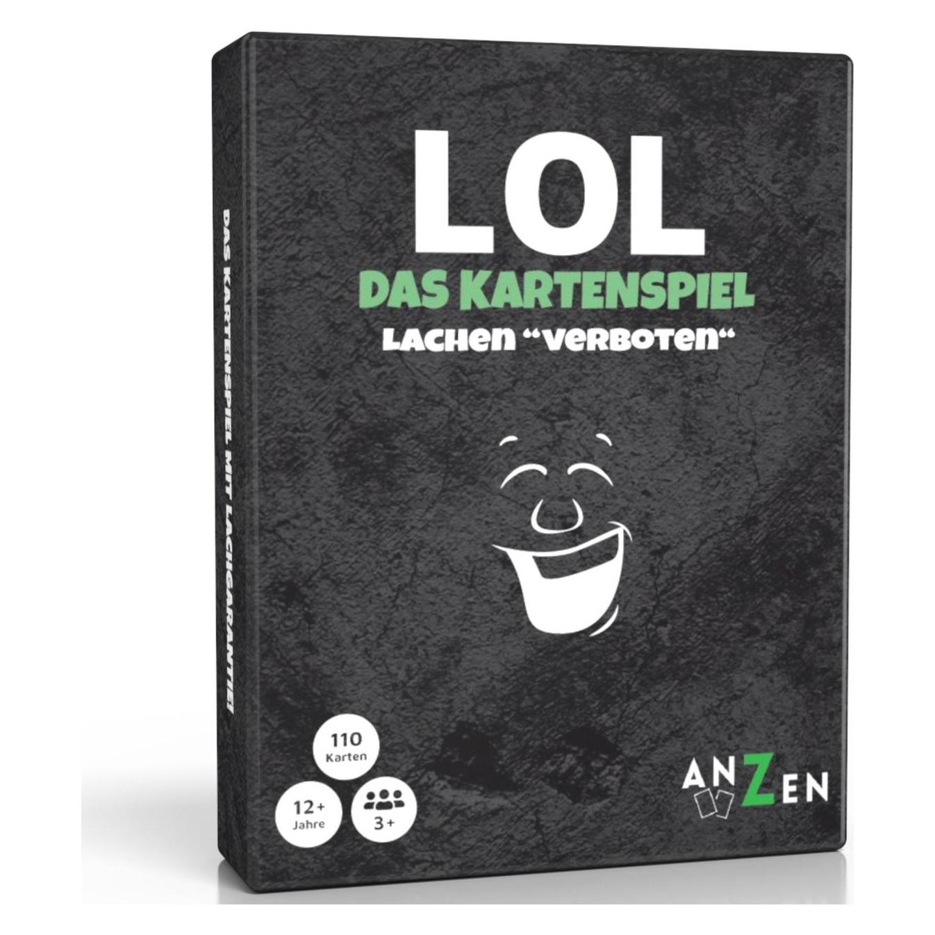Anzen Spiele ANZEN - LOL Das Kartespiel - Lachen verboten (Deutsch, 3 - 12 Spieler) (4130114)