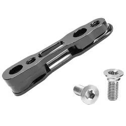 ABSOLUTE BLACK Adapter Flat Mount Shimano hinten | 160 mm | schwarz