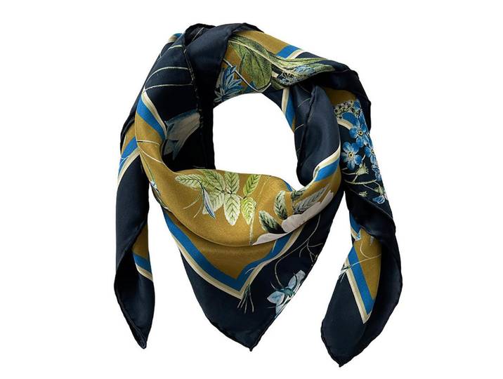 SCHAL BLUE FLOWER GARDEN GOLDJL