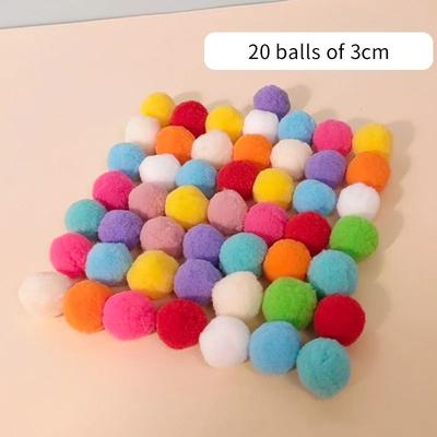 Inspired Finds Interactive Plush Ball Launcher Cat Toy Gun For Indoor Play & Exercise 10 1.18in Balls