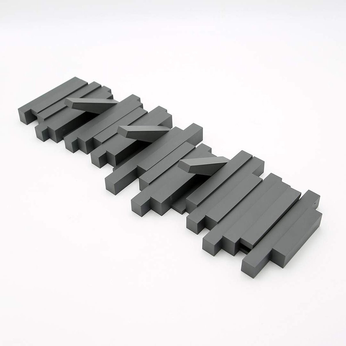 Clord Wandkapstok Sticks Modern met 5 opklapbare haken - Antraciet