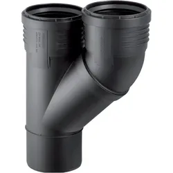 Geberit, Zubehör Sanitärinstallation, Vertriebs GmbH Silent-PP Parallelabzweig 45Grad, mit Muffen DN90/90