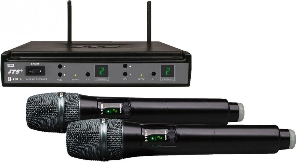 Jts E-7hhsetd/5 2-Kanal-Uhf-Pll-Audio-Übertragungsset