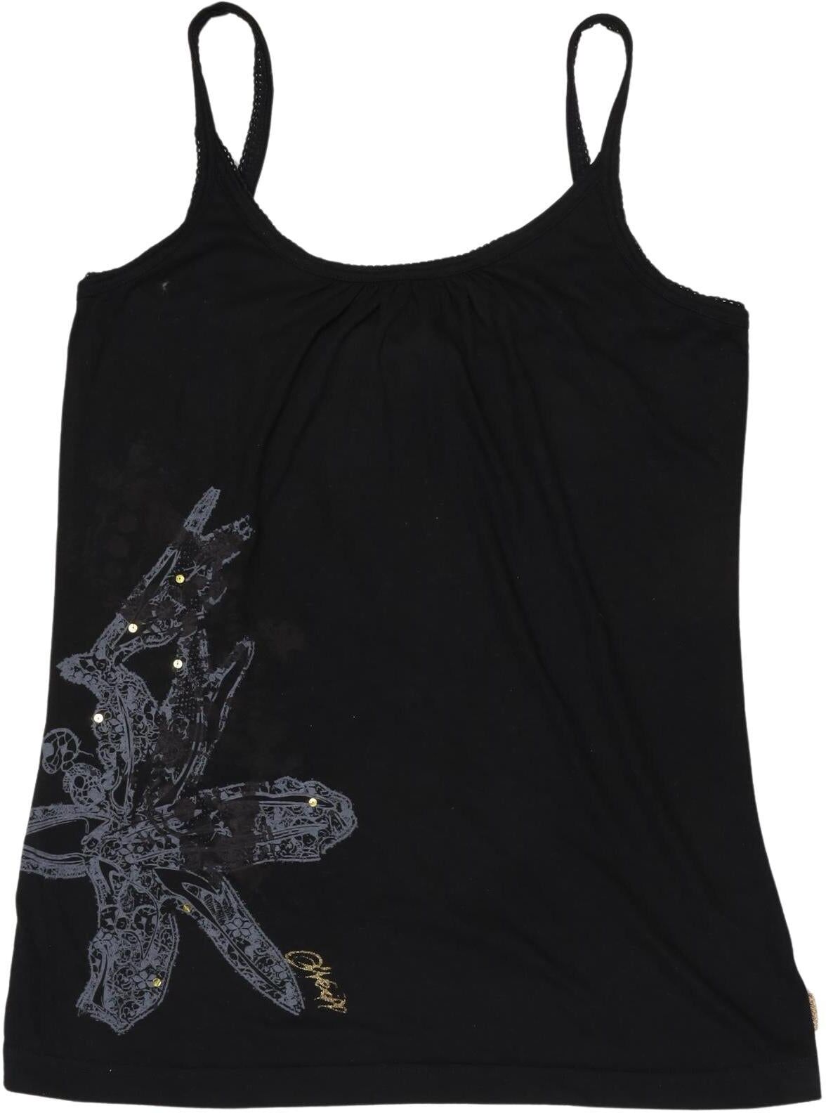 O Neill Damen Top, Schwarz, Gr. L, Synthetik / Baumwolle - Second Hand