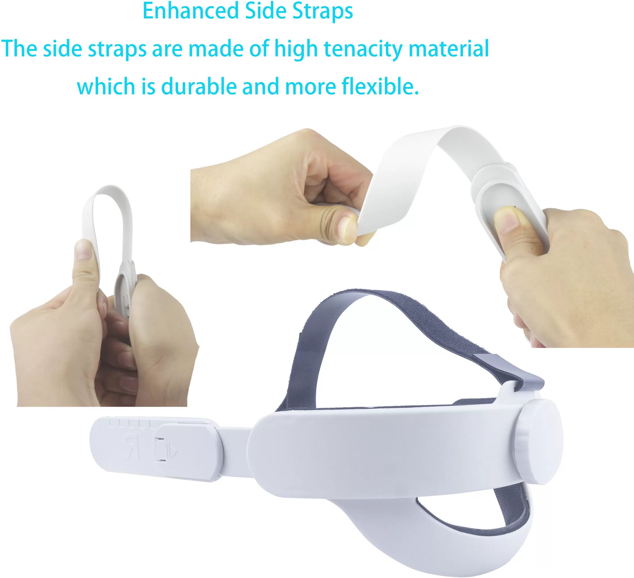 INF Stirnband für Oculus Quest 2 3 Kunststoff Weiß