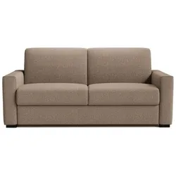 Madinitaly, Sofa + Bettsofa, Express-Schlafsofa - 3 Sitze - BL018 - Como 5 Antelope-Stoff - 190 x 100 x 87 cm (3-Sitzer)
