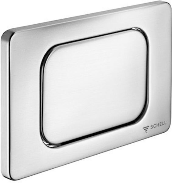 Schell Plaque de commande WC en acier inoxydable, démarrage-arrêt (032622899)