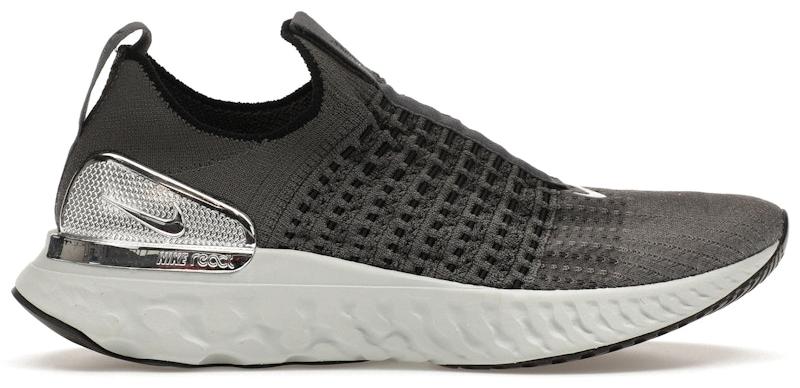 Nike React Phantom Run Flyknit 2 Iron Grey Silver - EU 39