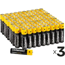 Intenso Micro-Batterie-Set Energy Ultra, AAA LR03, 300 Stück (300 Stk., AAA), Batterien + Akkus