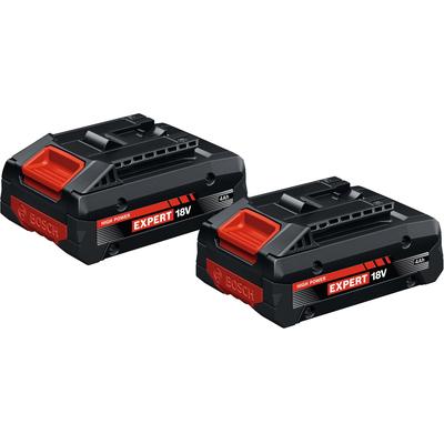 Akku-Set BOSCH PROFESSIONAL "EXBA18V-40 Professional", blau, B:80mm H:51mm T:121mm, Akkumulatoren, ohne Ladegerät