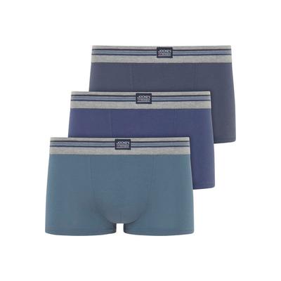 Trunk JOCKEY "Cotton Stretch", Herren, Gr. XL, blau, Single Jersey, Obermaterial: 95% Baumwolle, 5% Elasthan, unifarben, Unterhosen, mittlere Bundhöhe