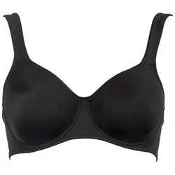 ROSA FAIA Damen BH - Twin, Bügel-BH, Mikrofaser, T-Shirt-BH, atmungsaktiv Schwarz / 80B