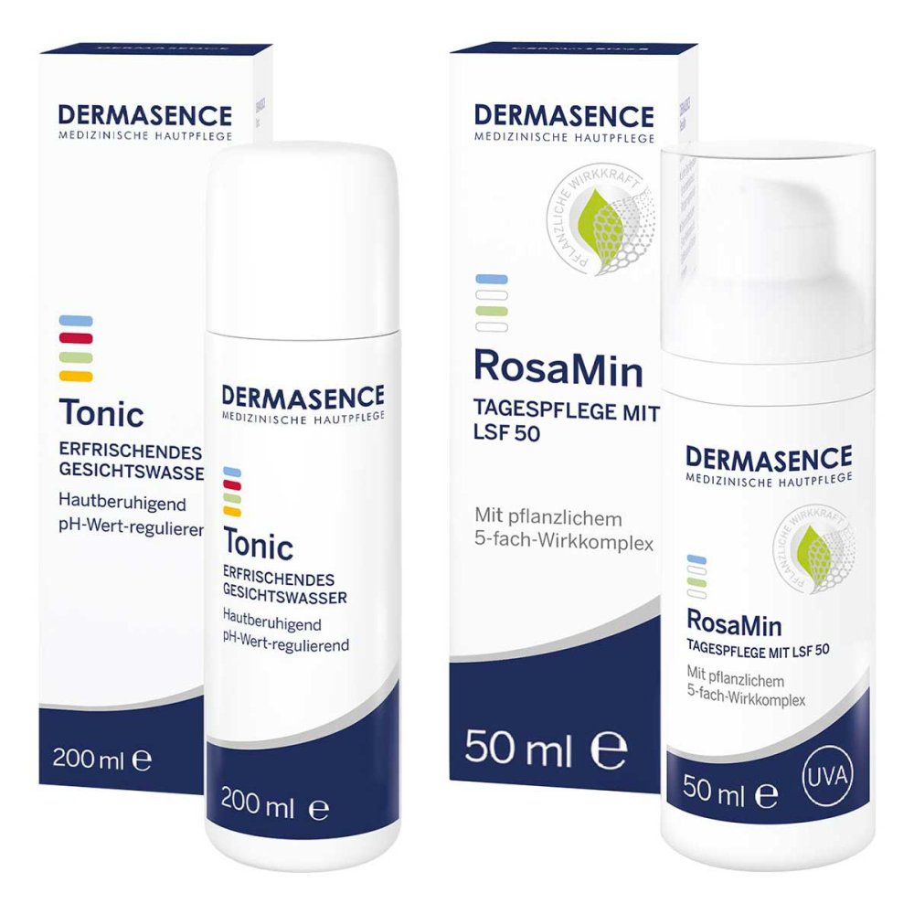 Medicos Kosmetik GmbH & Co. KG Dermasence Tonic 200 ml & RosaMin Tagespflege LSF50 50ml 08104522