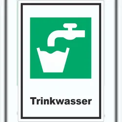 HB-Druck Trinkwasser Aufkleber A4 (210x297mm)