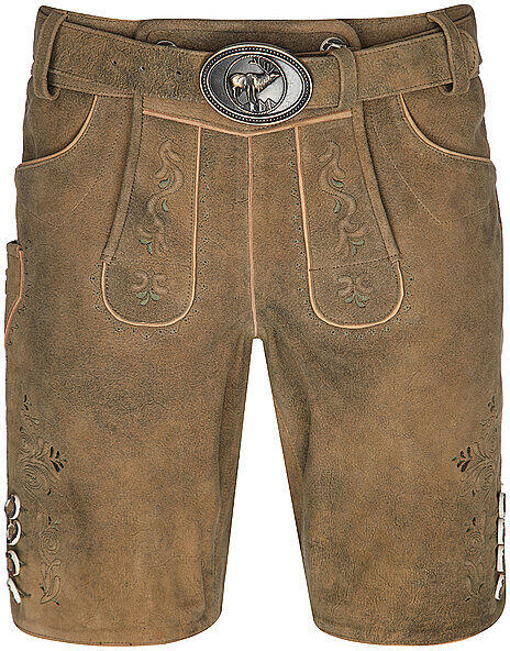 GWEIH & SILK Lederhose LEO hellbraun   44 44