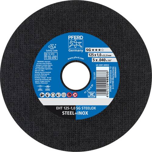 PFERD TOOLS SG STEELOX 61341112 Trennscheibe gerade 125mm 25 St. Edelstahl, Stahl