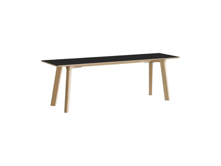 HAY CPH215 Deux 2.0 Bank 140 cm Black laminate-untreated beech