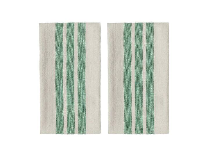 OYOY Torchon de cuisine Linu, lot de 2 Green