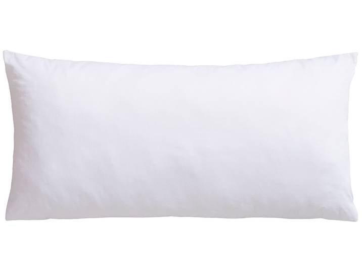 Nackenstützkissen BECO Comforel Aktion Gesunder Rücken (AGR) , weiß, B:40cm H:10cm L:80cm, Bezug: 100% Baumwolle. Füllung: 100% Polyester, Kopfkissen, Nackenstützkissen, Baumwoll-Mako-Satin gefüllt mit Dacron Comforelfaser