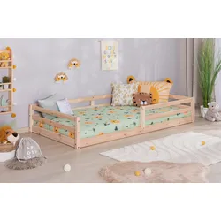 TiCAA Bodenbett „Neo“, Kinderbett, Jugendbett, Schlafzimmer, Kinderzimmer