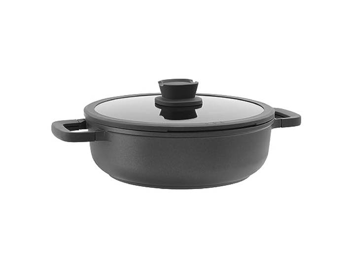 BergHOFF Leo Stone+ Antihaft Sauteuse (28cm) + Deckel - Topf induktion - Suppentopf mit Deckel - Kochtopf groß - non stick pot