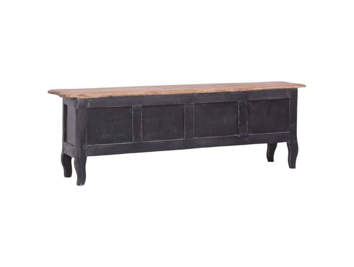 Cabinet TV - Noir - Meuble TV pour Télévision - 1 PC - 120x30x40 cm noir bois d'acajou massif T112