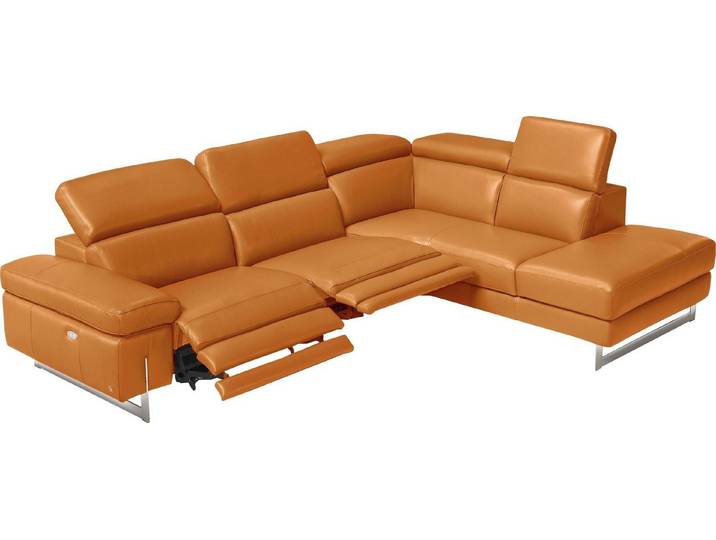 Egoitaliano Ecksofa Candice, elegant, edel und bequem, erstklassiger Sitzkomfort, L-Form, inkl. 2 elektrischer Relaxfunktionen, Bedienung über Taste an Armlehne