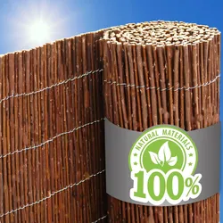 90x600 Balkon Sichtschutz Gartenzaun Weidenzaun - Garten Sichtschutzmatte Weide