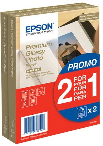 Epson Papel Premium Glossy Photo Paper 10x15 cm.
