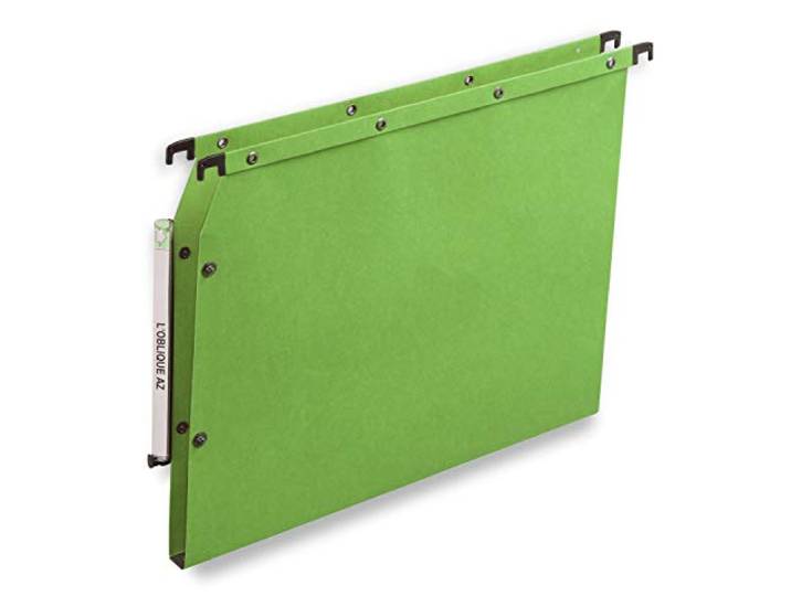 Elba Ultimate Carte Kraft Lot de 25 Dossiers Suspendus pour Armoire A4 Fond 15mm Vert