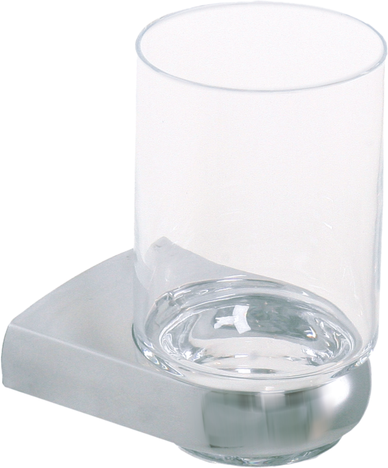 Bravat Metasoft Glashalter 816110 Glas zylinderförmig  klar, chrom