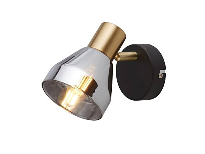 Westminster Strahler, Schwarz, Satinmessing & Rauchglas