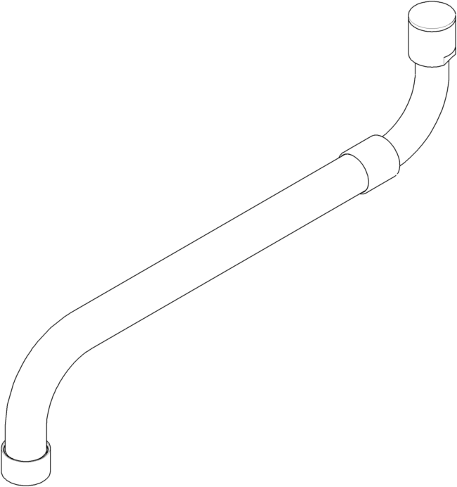 Dornbracht Herausziehbarer Auslauf chrom 04282507500-00 04282507500 D 18 x 225 mm Chrom