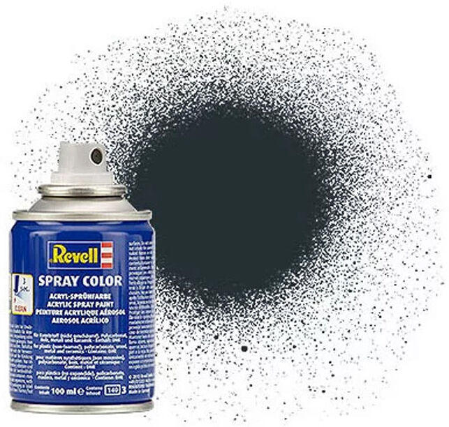 Aérosol Acrylique Spray Couleur Mat "Noir" 100ml - Revell