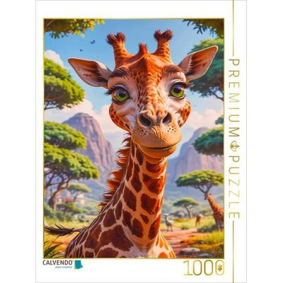 CALVENDO Puzzle Die Giraffe | 1000 Teile Lege-Größe 64x48cm Foto-Puzzle für glückliche Stunden, Sonstige von , Calvendo Puzzle