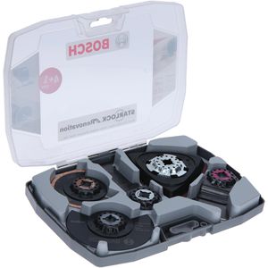 Bosch Multifunktionswerkzeug-Zubehör 2608664624, Best of Renovation, Starlock, für Holz, Metall, Kunststoff, 8-teilig