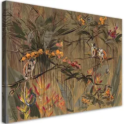 WANDBILD affen im dschungel