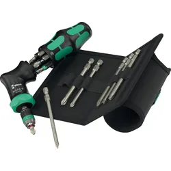 Magazin-Pistolen-Bithalter mit Ratschenfunktion Wera Kraftform Kompakt Pistol RA-R 2, 13-teilig